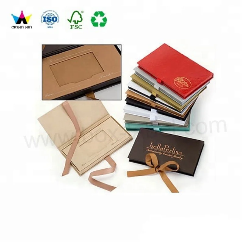 

Credit Card And Platform Gift Card Paper Box With Foam Insert Credit Card