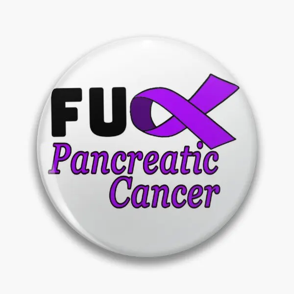 Fu K Pancreatic Cancer Мягкая пуговица Брошь на булавке Одежда Модные украшения Воротник