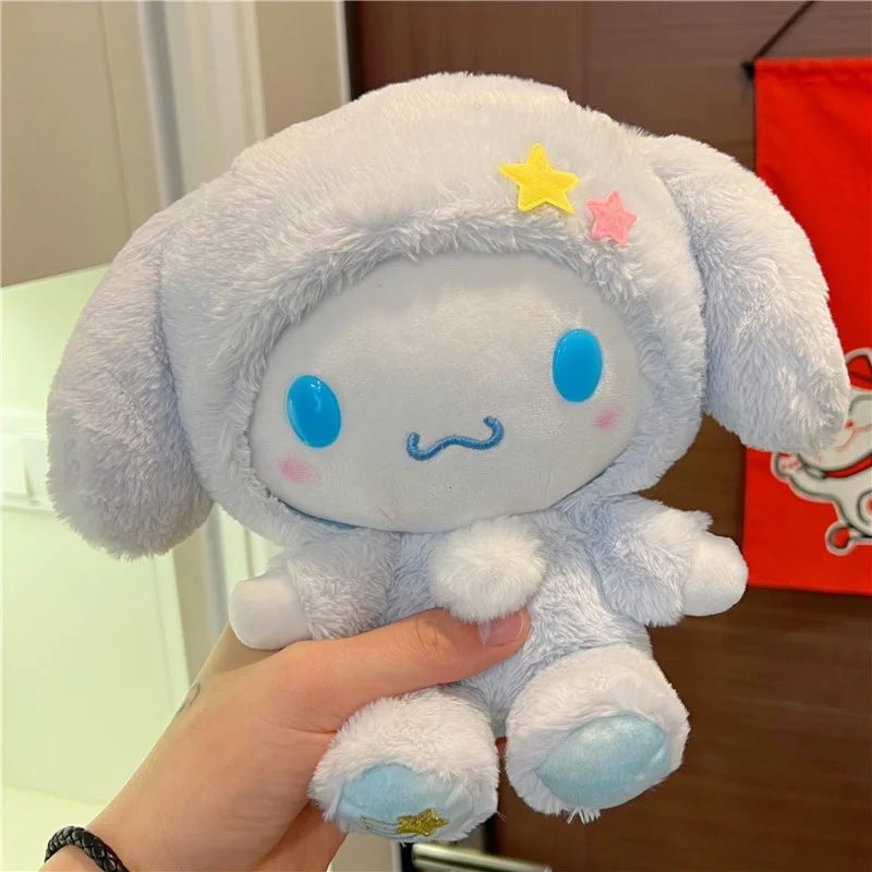 

20cm Sanrio Cartoon Kawali Kuromi Hello Kitty My Melody Cinnamoroll Pillow Plush Toys Soft Stuffed Dolls for Kids Birthday Gifts