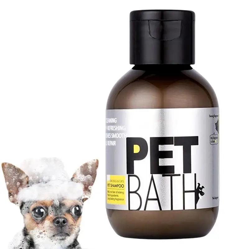 

Pet Bath Shampoo 100ml Skin Friendly Plant Extract Dog Shower Shampoo Extract Pet Bath Gel For Dry Skin And Hair With Aroma