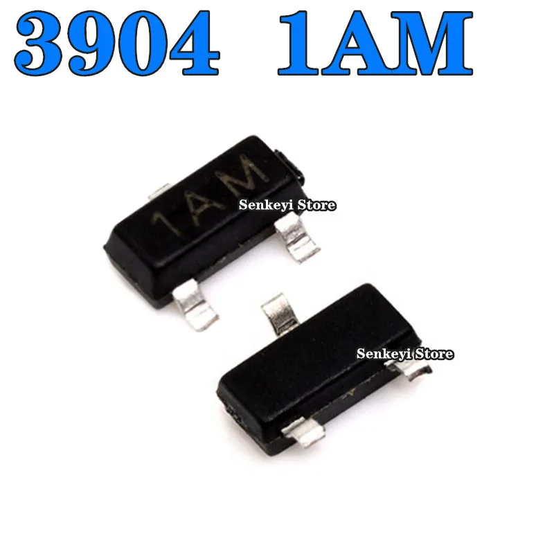 (100 шт.) новый оригинальный SMD транзистор MMBT3904 3904 2N3904 1AM SOT-23 |