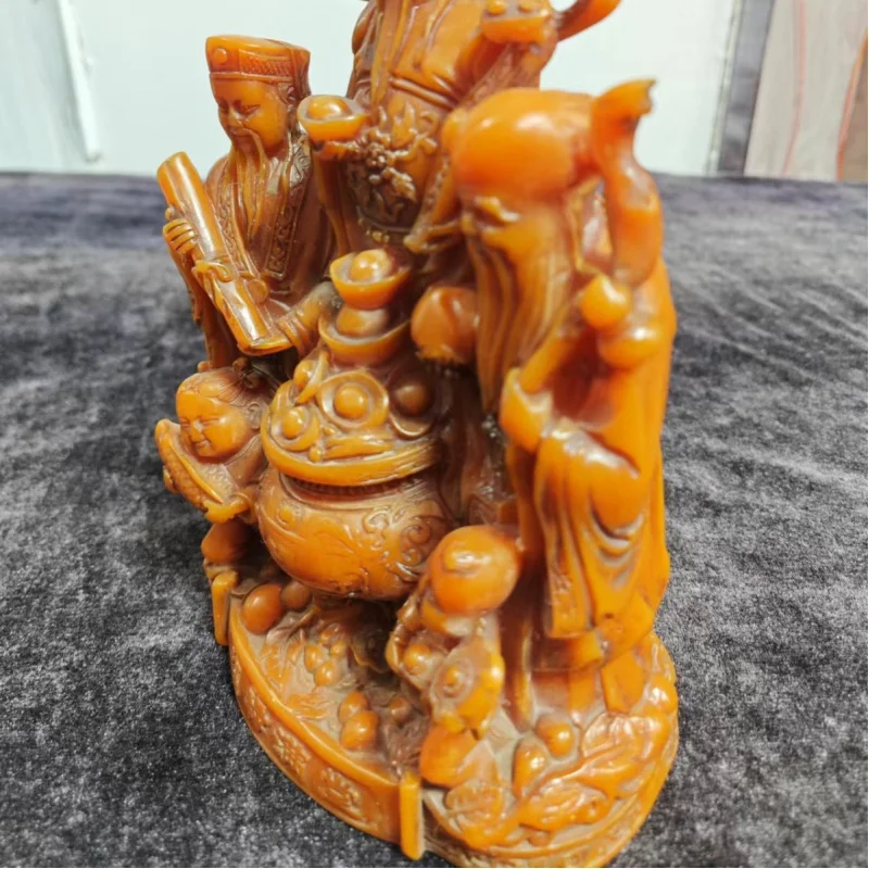 Оптовые украшения из смолы три звезды удачи процветания и долголетия статуя арка