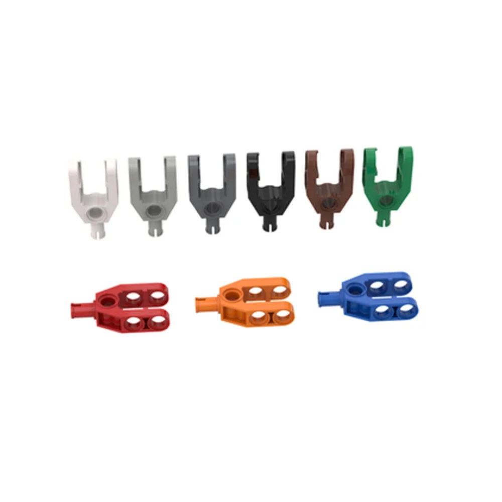 

10PCS Assemble Particle 53533 Improved fork 2 x 4 with pin Building Blocks Kit Replaceable Part High-Tech Toys For Child Gifts