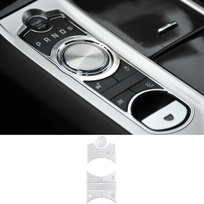 

7 шт., декоративные Серебристые кнопки Центрального управления для Jaguar XF 2012-2015