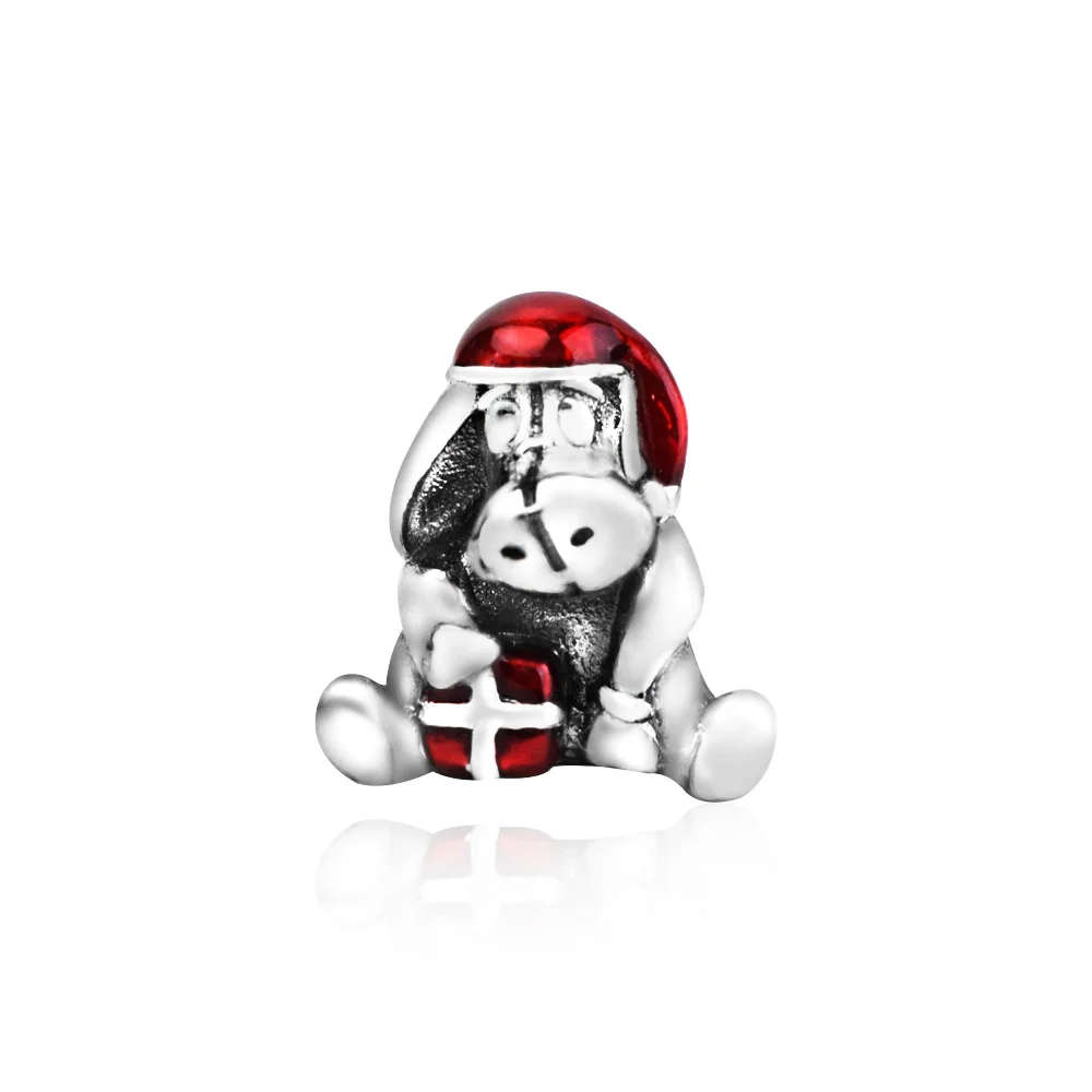 

Guaranteed Quality 925 Solid Silver Christmas Eeyoree Donkey Charms Fit Pandora 925 Original Bracelet Women DIY Jewelry Gift