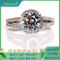 lmnzb with credentials luxury female 2ct cz zircon solitaire ring original tibetan silver wedding ring promise engagement gift