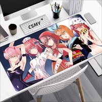 mouse pad large the quintessential quintuplets gaming accessories keyboard desk protector mousepad pc gamer mat mats anime mause
