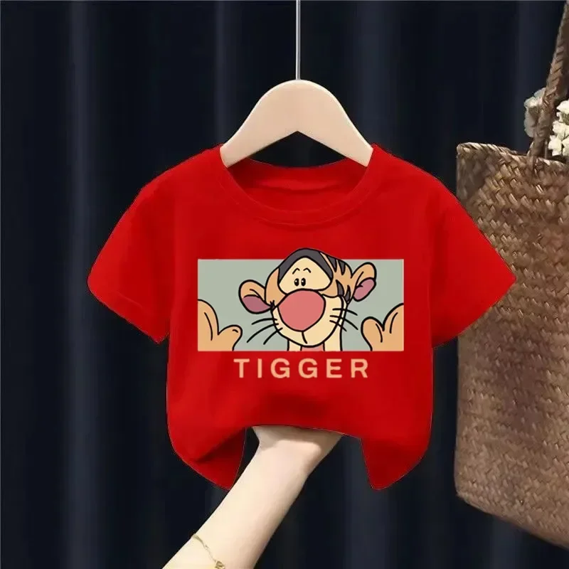 Хлопковая Футболка Для Детей С Короткими Рукавами Топ Унисекс Мультяшным