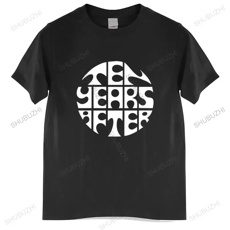 

Men Cotton T Shirt Summer Brand Tshirt New Ten Years After English Rock Band Legend Men'S Black T-Shirt brand tee-shirt homme