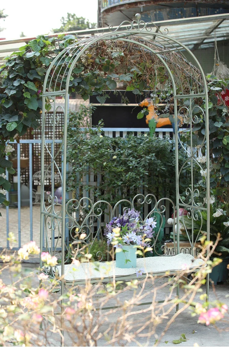 Уличная Подставка под виноград с железными цветами стойка для альпинизма и лозы