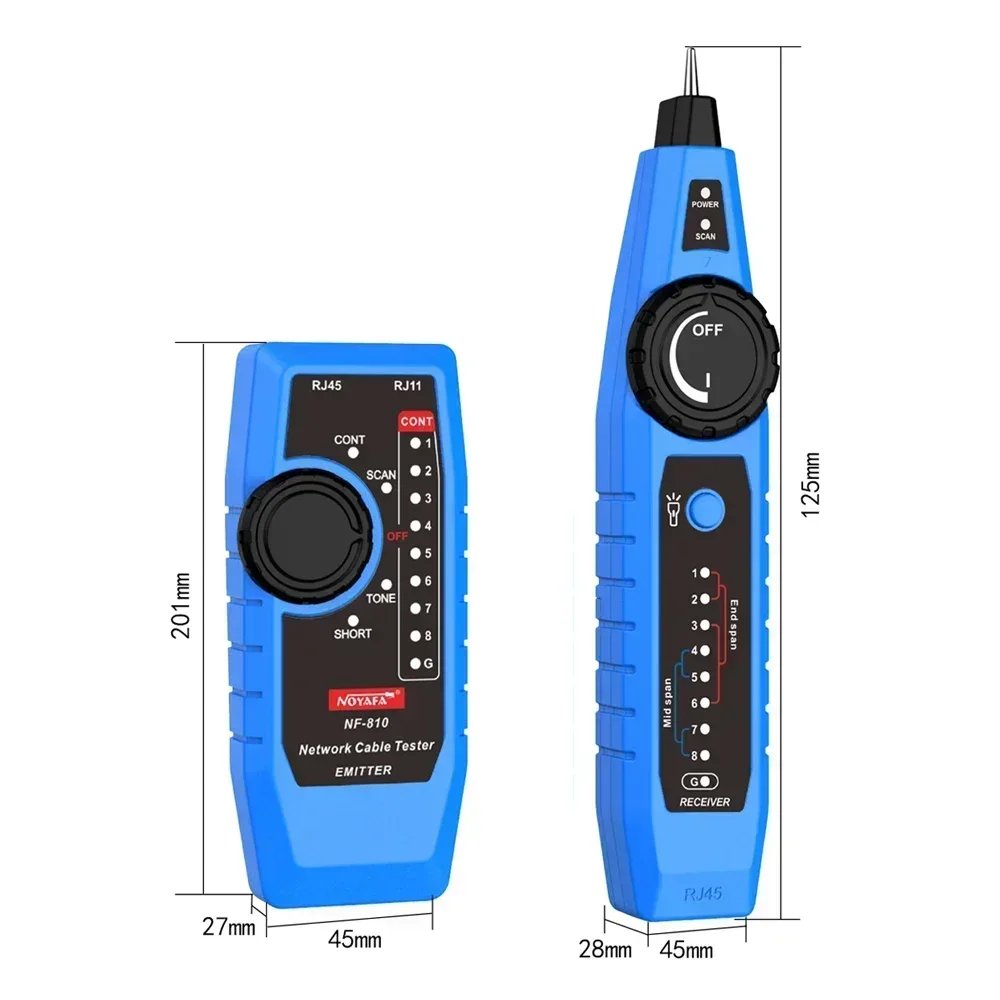 NOYAFA NF-810 Тестер Ethernet-кабеля