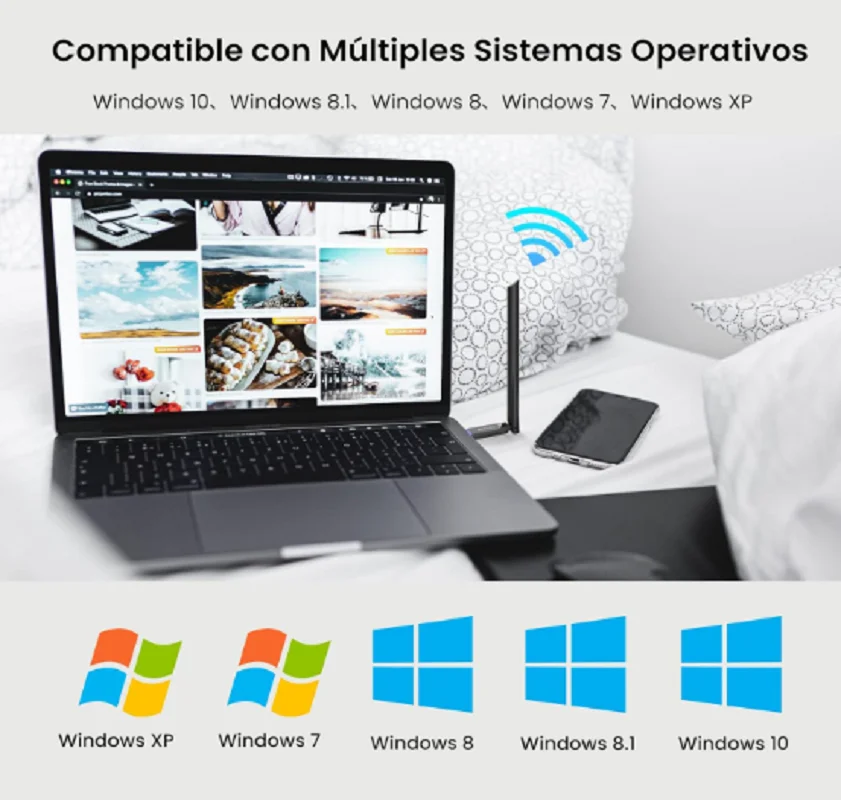 Мощный Wi-Fi адаптер Tenda U10 Мини AC650Mbps антенна с высоким коэффициентом усиления 6dBi