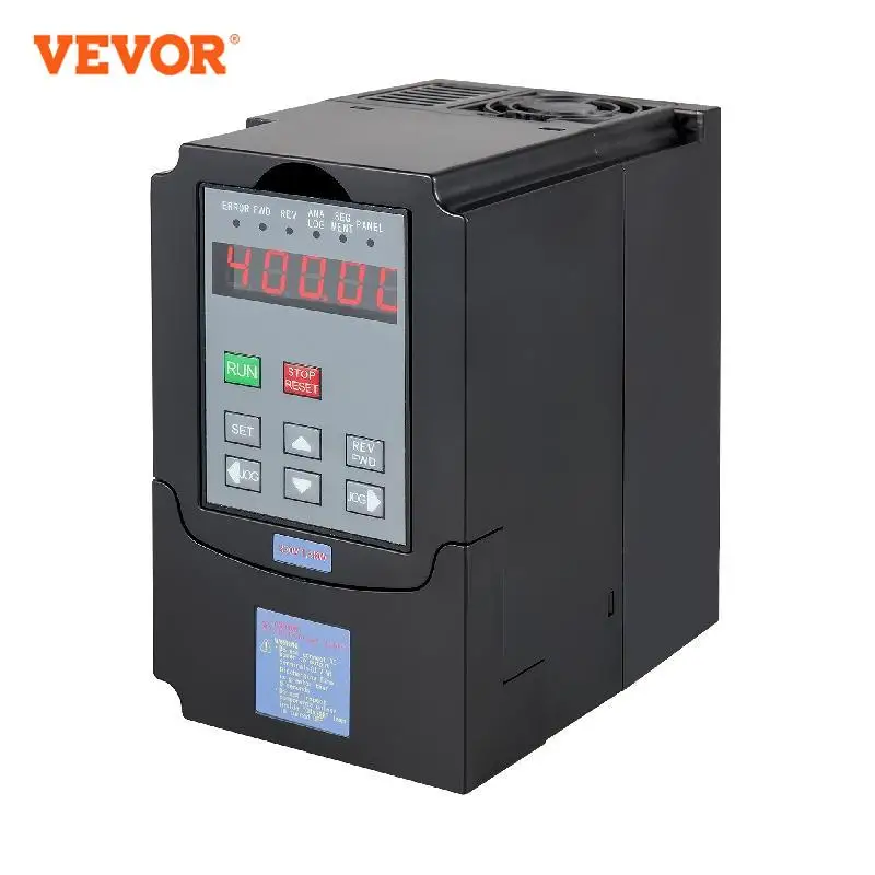 VEVOR VFD преобразователь частоты 1.5/2.2/3.0/4.0/5.5/7.5KW 220V 3P преобразователь частоты привода переменной скорости для фрезерного станка с ЧПУ