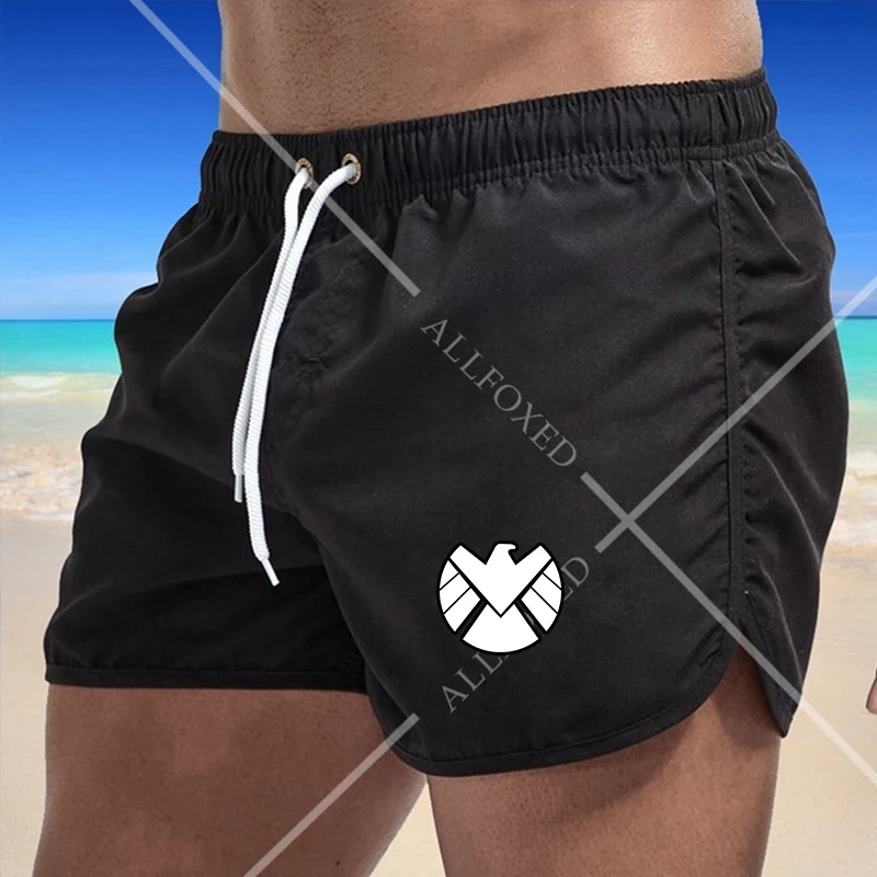 

Summer Men's Swimwear Shorts Brand Beachwear Sexy Swim Trunks Men Swimsuit Low Waist Breathable Beach Wear