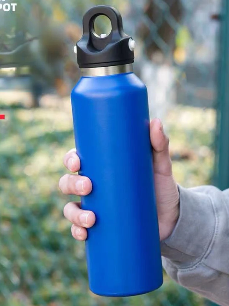 

Sports Thermos Portable Bottle Vacuum Flask Stainless Steel Water Bottle Large Capacity Insulated Tumbler With No Screw Lid