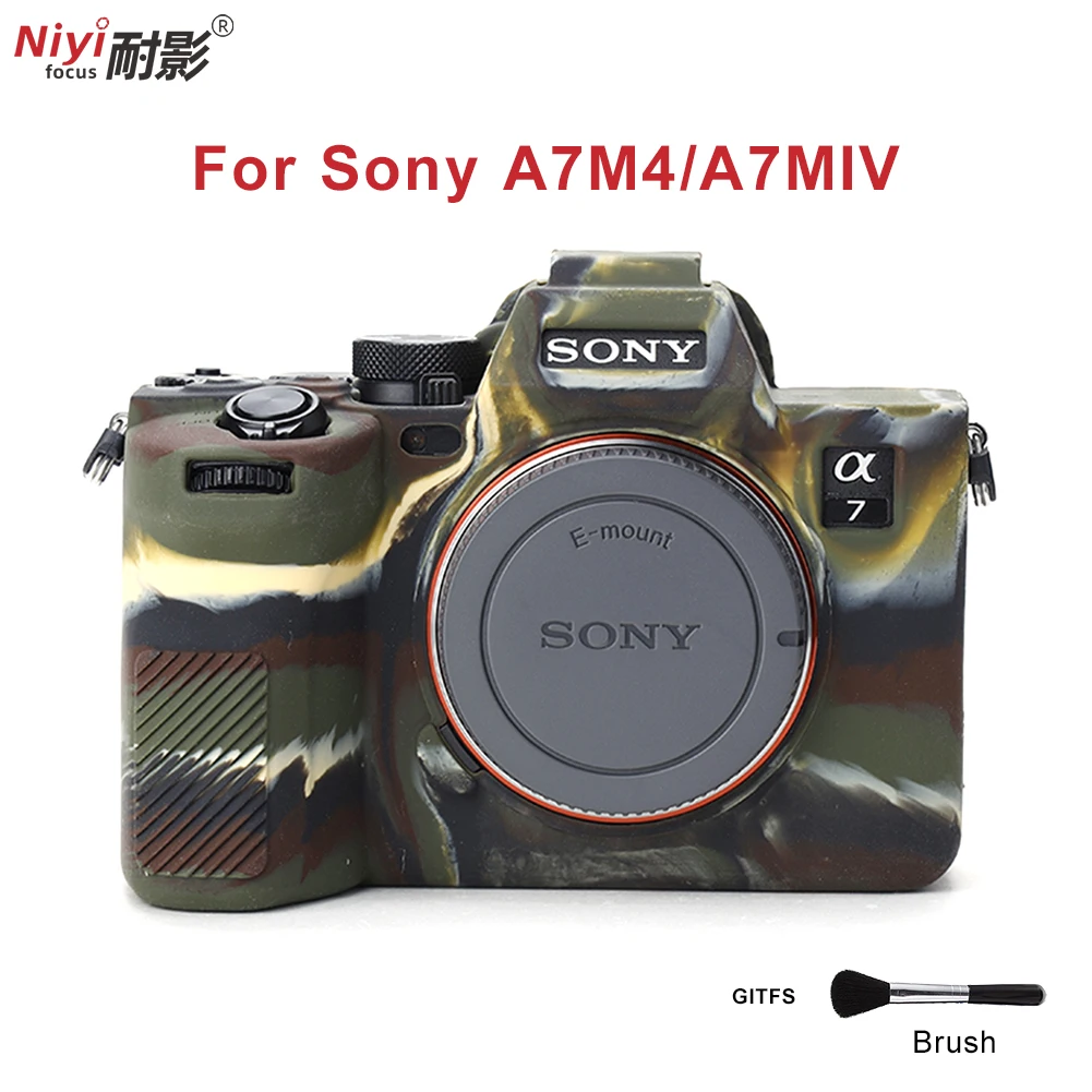 Силиконовый чехол для Sony A7M4/A7MIV защитный корпуса камеры A7MIV/A7M4 резиновые защитные