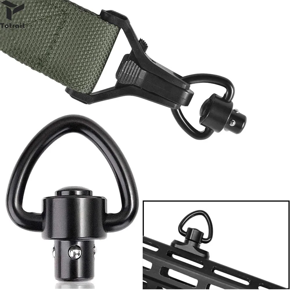 

TOtrait Tactical QD Rifle Sling Rail Swivel Scope Mount Quick Release Buckle Duty Push Button For Huting Gun Accessories