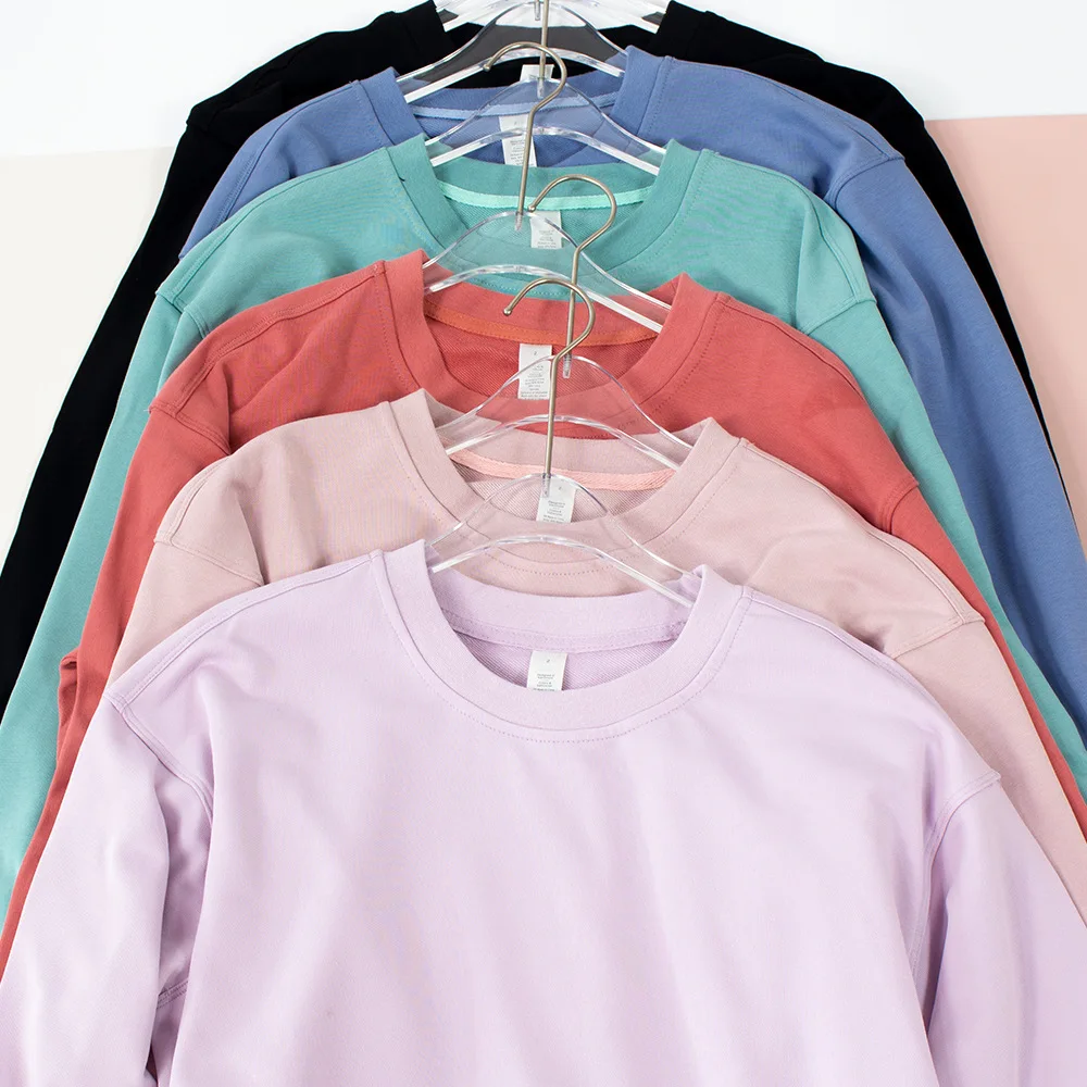 Lulu Women's Long Sleeve T-shirt Yoga Sweater Casual Wear Woman Fitness Top Workout Tops Women Sports Clothing For Gym