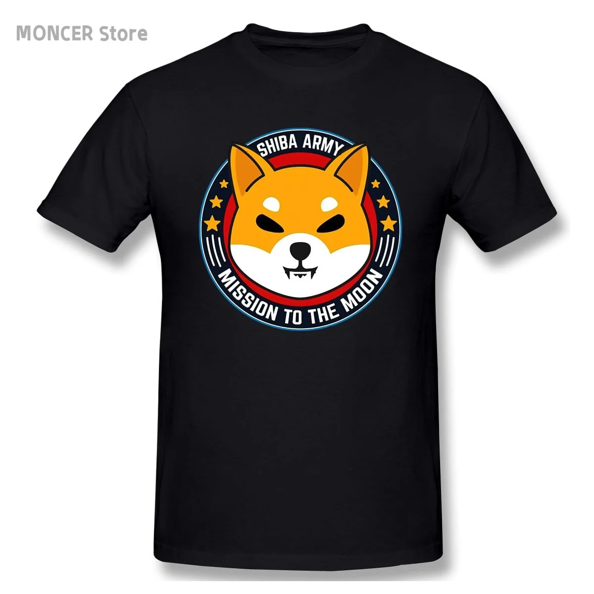 

Shiba Inu Coin Shiba Army T Shirt Plus Size Cotton TShirt Short Sleeve T-Shirts
