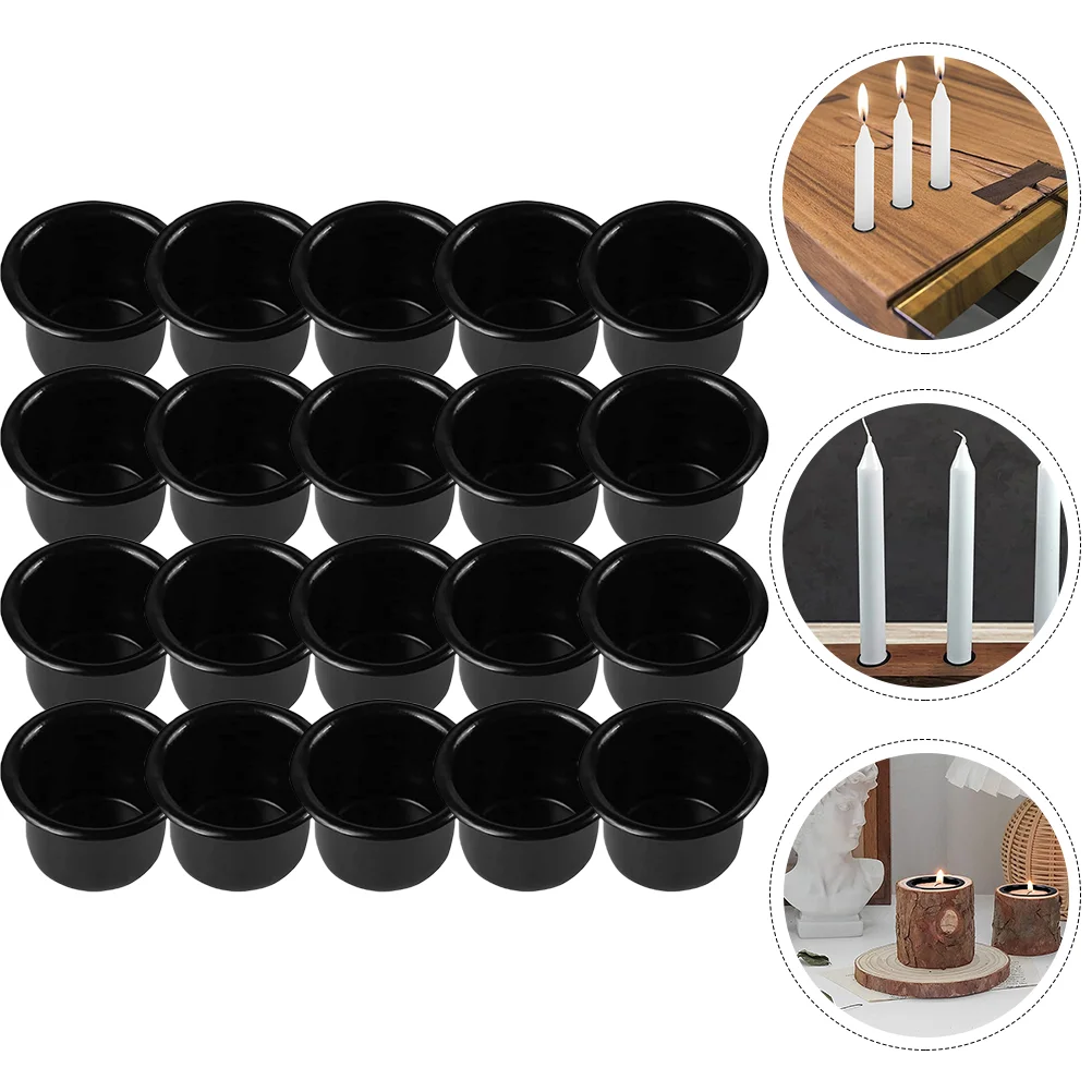 

Holder Cups Candlestick Cup Holders Tea Light Diy Table Tealight Taper Makingmetal Tins Inserts Chime Wax Votive Vintage Votives