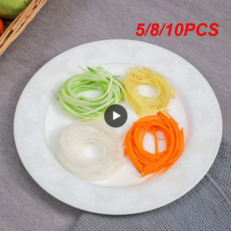 

5/8/10PCS Household Sharp Blade Hanging Peeler Labor-saving Carrot Peeler Saving Space Fruit And Vegetable Shredder