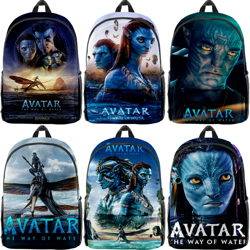 

New Avatar The Way of Water Backpack Children Zipper Rucksack Boys Girls Bagpack Students Mochila Avatar School Bags Travel Bag