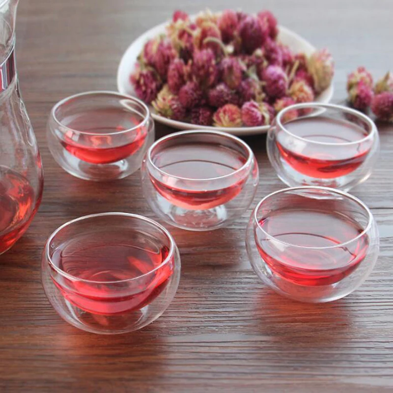 Термостойкое прозрачное двухслойное стекло 50 мл