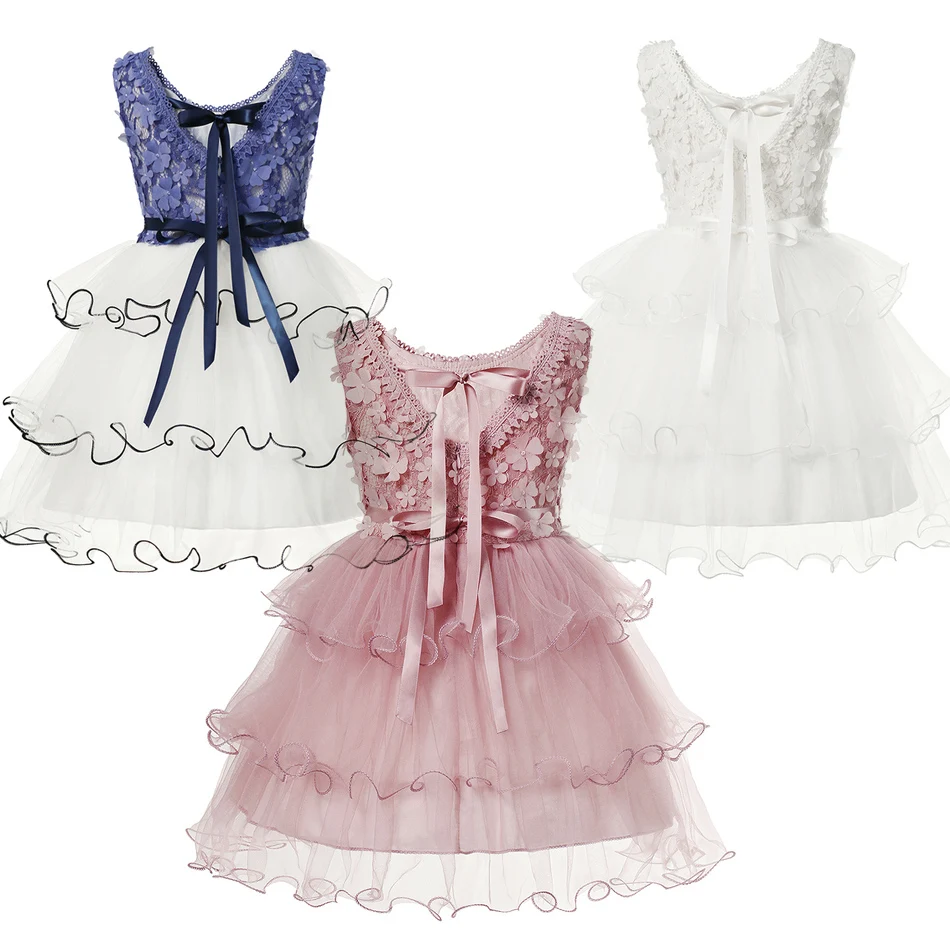 

Girls Summer Princess Dresses Casual Clothes Kids Fashion Print Costume Dress Children Clothing For 3-7 Years
