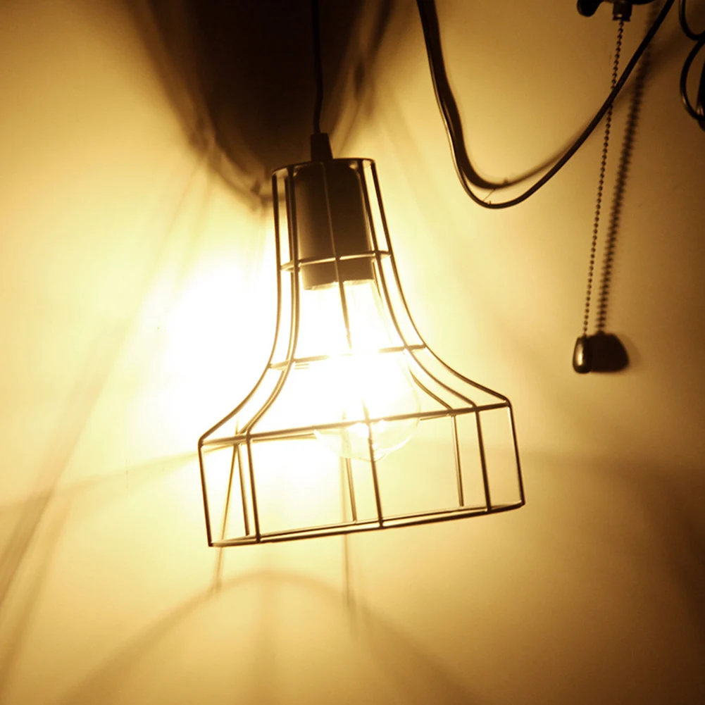 

E27 Indoor Lighting Pendant Light Barn Shed Low Voltage With Pull Cord Replaceable Bulb Solar Powered Decorative Vintage