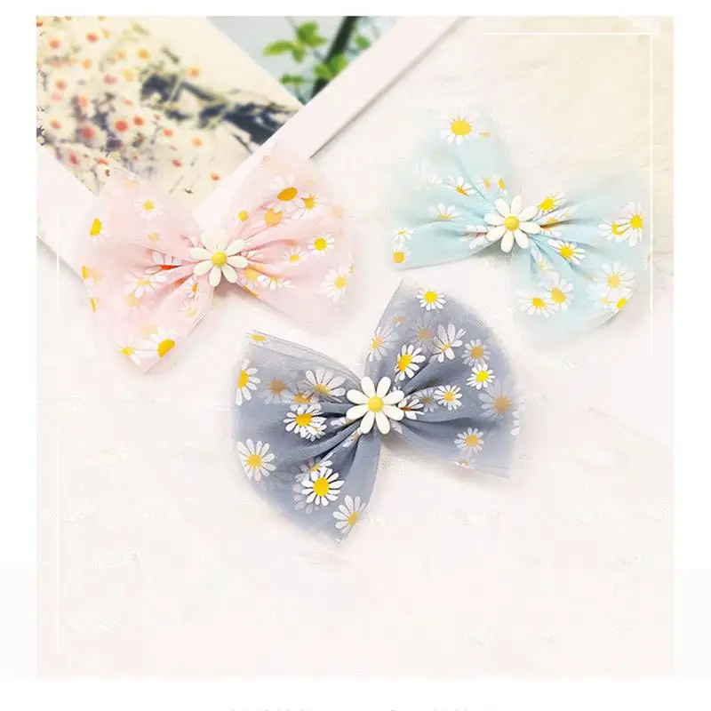 

Тканевый зажим для волос с бантом заколка для волос с цветочным принтом для вечеринки головной убор для девочек украшенный аксессуар