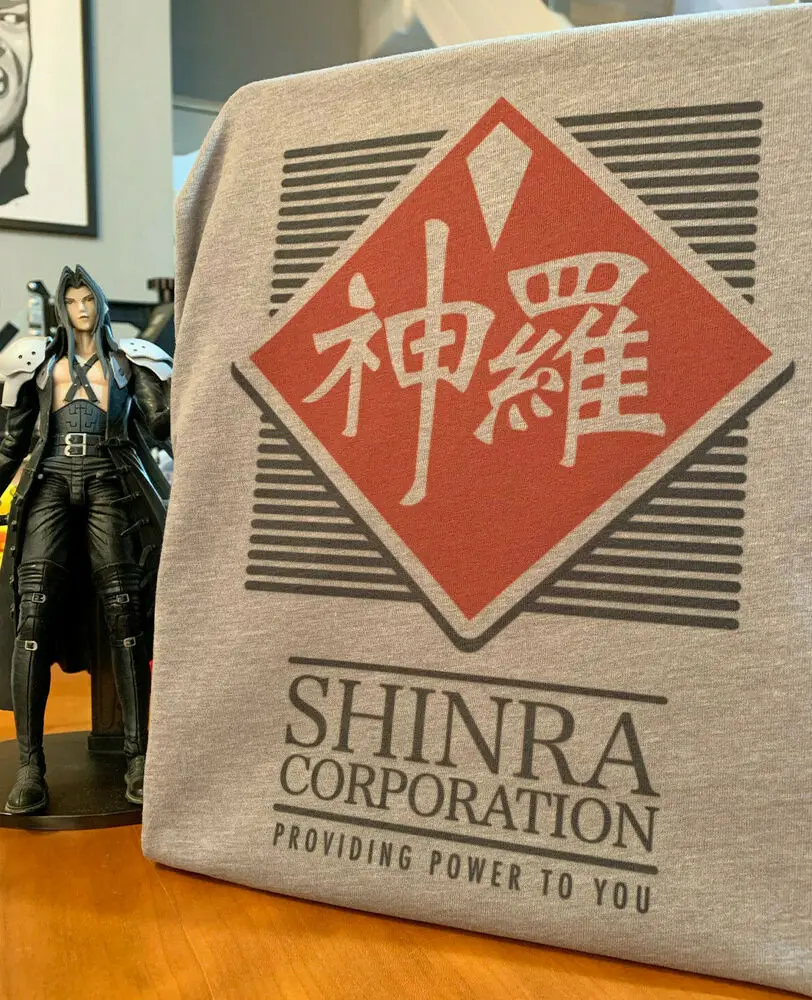 Футболка ultifantasy VII Shinra Corp вдохновленная корпорации FF7 от Rev-Level |
