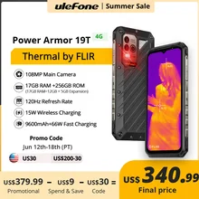 World Premiere Ulefone Power Armor 19T Thermal Imaging Camera FLIR® Rugged Phone 17GB RAM +256GB ROM Helio G99 66W Mobile Phones