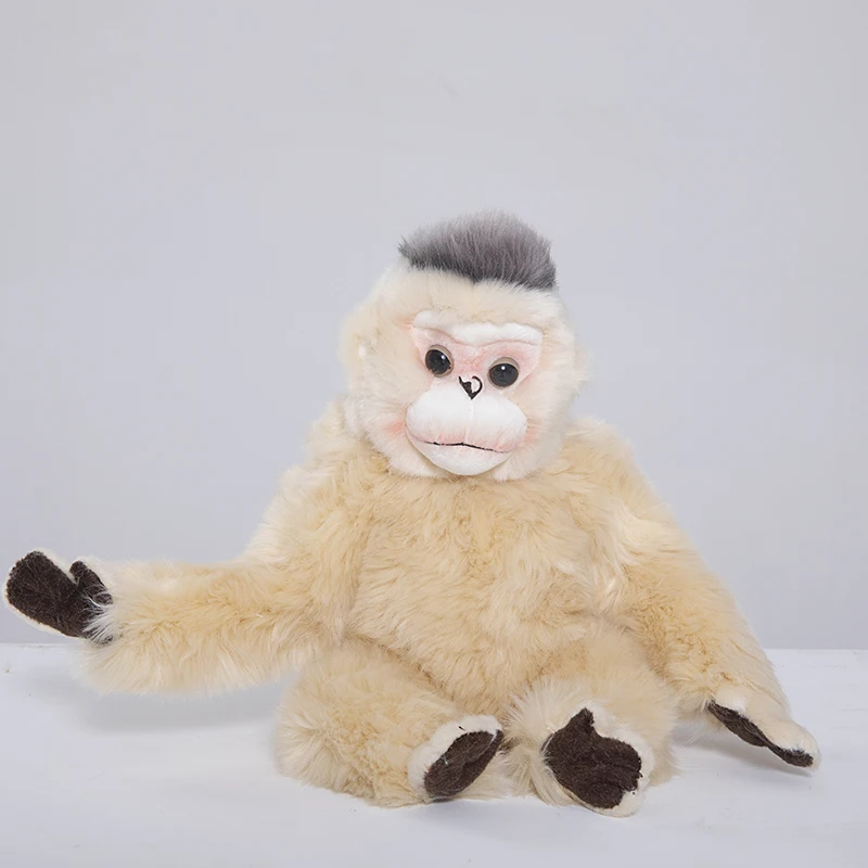 

Lifelike Sitting Golden Monkey Stuffed Animal Toys Real Like Soft Snub-nosed Monkey Plush Dolls Kawaii Small Pillow Gift For Kid