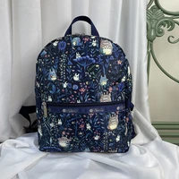 new kawaii anime cartoon totoro lesportsac ladies school bag printed backpack cute casual backpack toys for girls