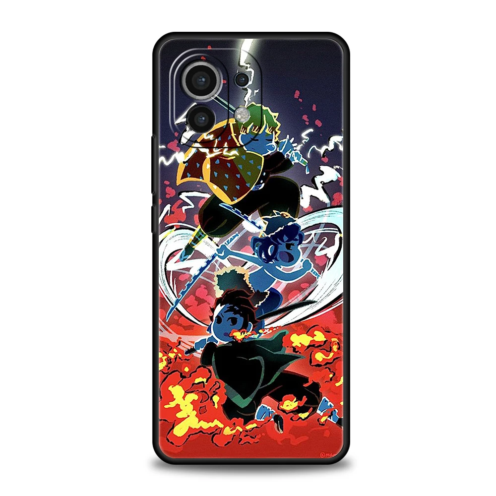 Demon Slayer Kimetsu No Yaiba Phone Case For Xiaomi Mi X3 X4 NFC F3 M3 M4 GT Note 9T 10T 10 11 Ultra 11T 11X 12 Pro Lite Shell