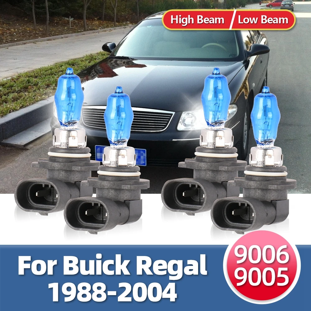 

LSlight 12V 55W Halogen HOD Bulb Combo Car Headlights White 6000K Auto Lamps For Buick Regal 1988-1999 2000 2001 2002 2003 2004