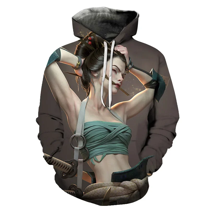 

2023 new Skull Overlord Clothes Anime 3D Sexy Albedo Sweatshirt Streetwear Fantasy Adventure Novel Men Women Hoodies