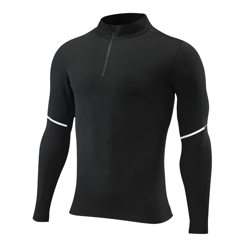 Quick Dry Men Running Long Sleeve T-shirt Fitness Sports Top Gym Training Shirt Breathable Jogging Casual Basketball Sportswear