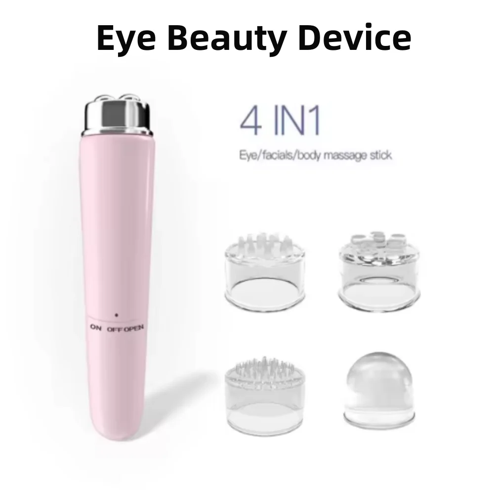 Электрический массажер для лица 4 в 1 микровибрационный инструмент красоты глаз