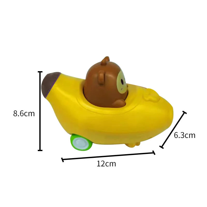 Детские милые игрушечные машинки с изображением моркови банана конфет музыкой