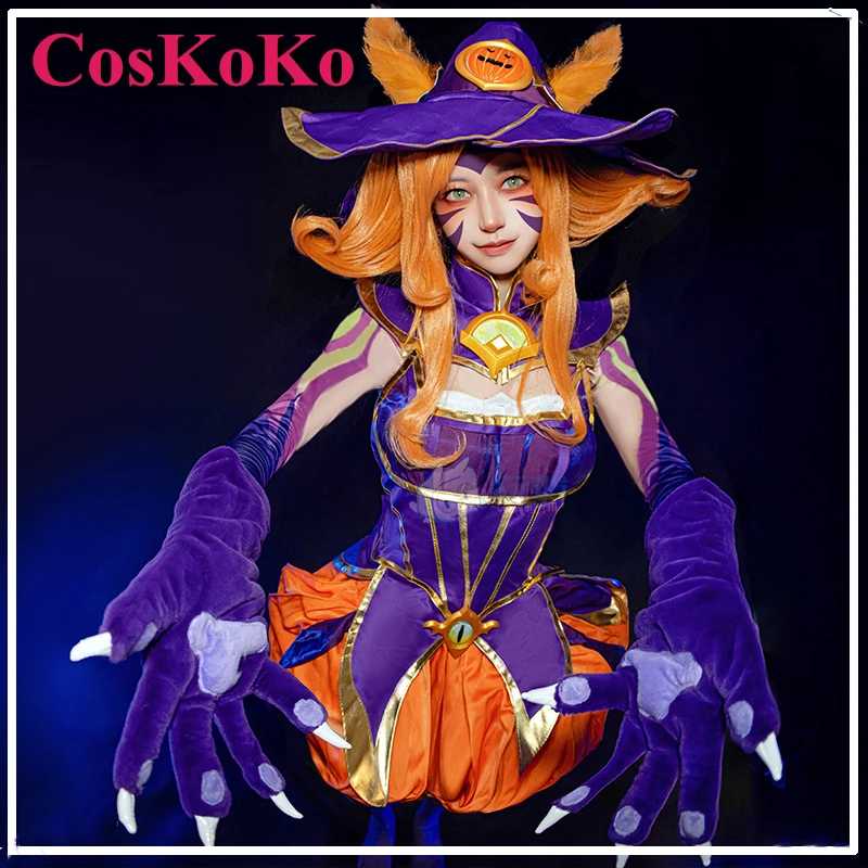 CosKoKo Neeko Косплей Аниме Игра LOL Костюм Очарование Ведьмы Милая Униформа Женская