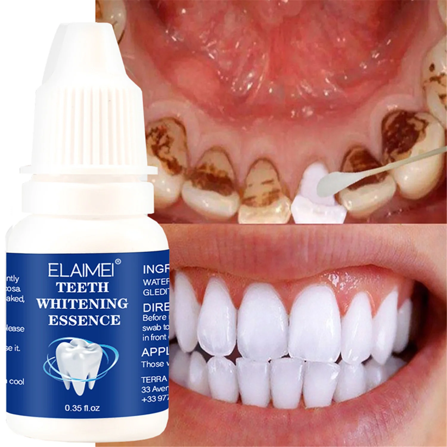 

Teeth Whitening Essence Serum Powder Clean Oral Hygiene Whiten Teeth Remove Plaque Stains Fresh Breath Oral Hygiene Dental Tools