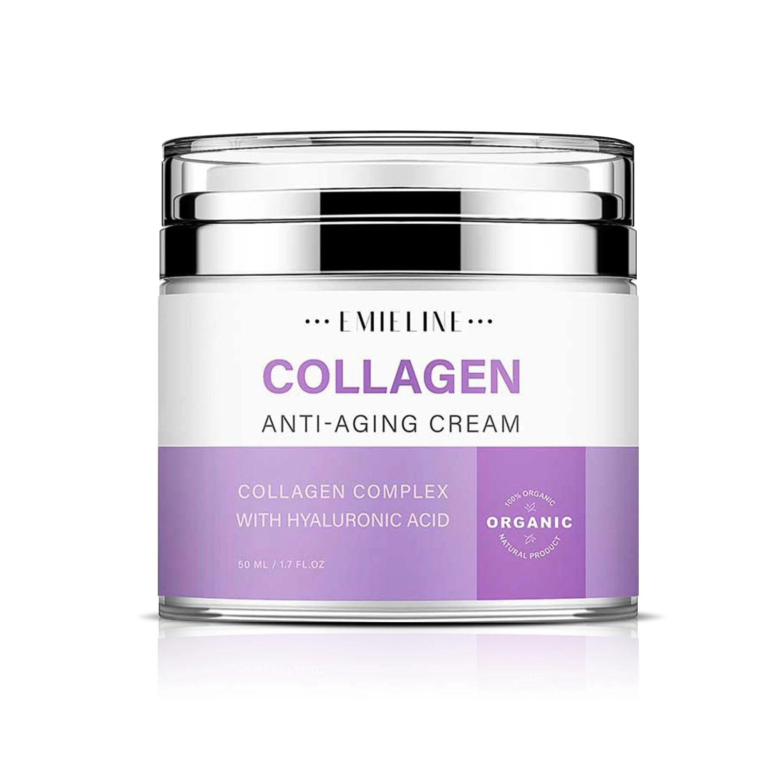 

Collagen Cream Facial Collagen Moisturizer Hyaluronic Acid Cream Lotion For Women Skin Tightening Firming Care 50 Grams