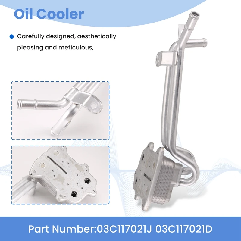 Масляный радиатор 03C117021J 03C117021D для Volkswagen Seat Alhambra Altea Ibiza Leon Toledo Skoda Fabia