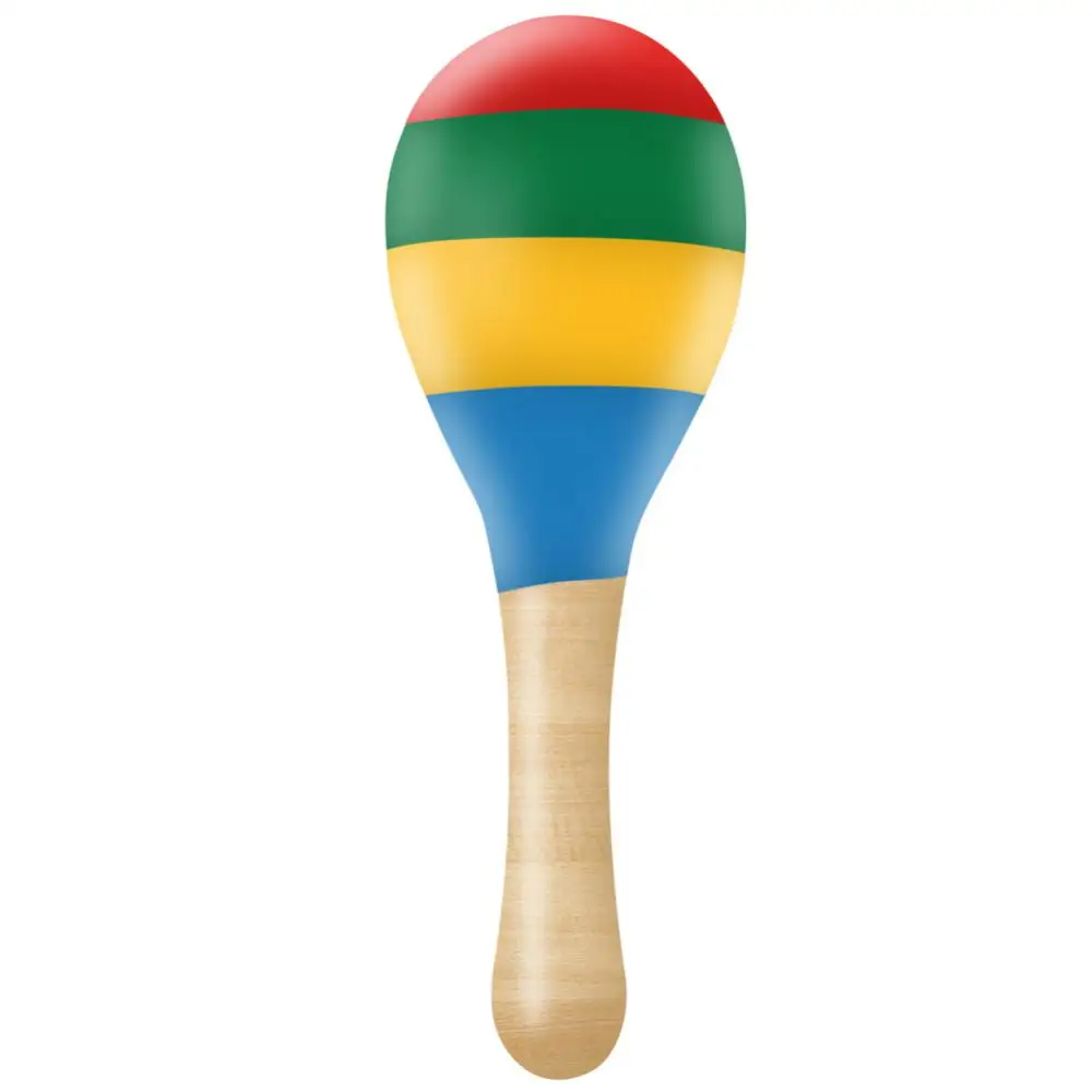 

6 Styles Baby Wood Rattles Sand Hammer Montessori Wooden Cartoon Kids Musical Party Favor Child Infant Toddlers Shaker Toy