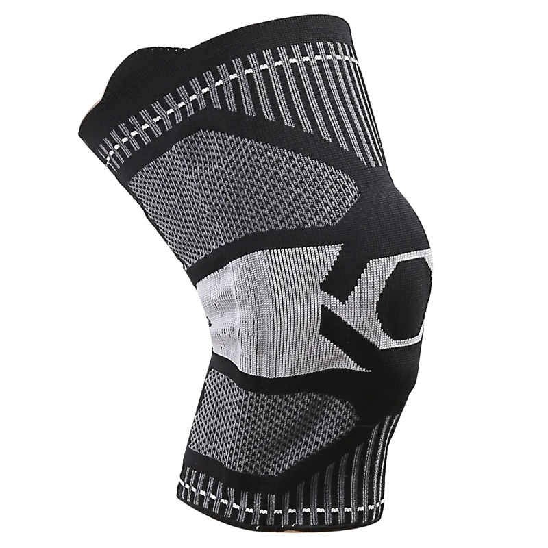 

Knee Brace Knee Support Compression Sleeve With Side Stabilizers & Silicone Patella Gel Pad