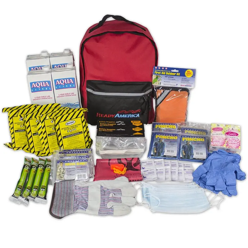 

4 Person Emergency Kit (3 Day Backpack), , 5 year shelf life, approximate backpack 14 in. x 11 in. x 9 in.