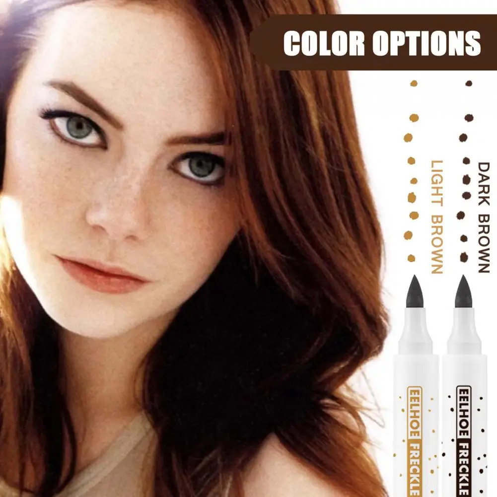 

Ручка-точечная долговечная, не выцветает, легко наносится, макияж с поцелующимися солнцем красками, искусственная ручка для веснушек для вз...