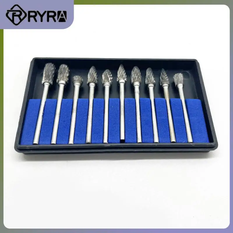 For Dremel Accessories Engraving Bits Tungsten Steel Burrs Drill Set Multipurpose Milling Cutter Drill Bit Single/double Groove