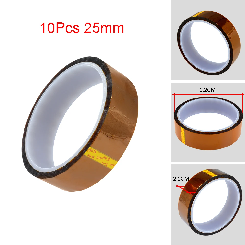 

10 шт./лот 25 мм 30 мм высокотемпературная термоизоляционная Лента BGA термоизоляционная лента клейкая изоляционная лента из полиимида